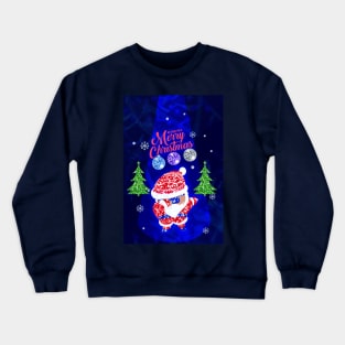 Sequin Santa Claus Dabbing Through The Snow, Christmas 2022 Crewneck Sweatshirt